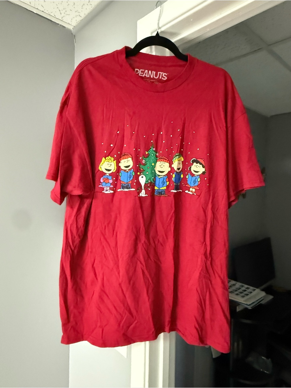 Peanuts Red Holiday Graphic Tee